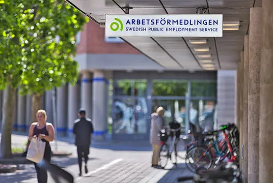 Arbetsförmedlingens fasad