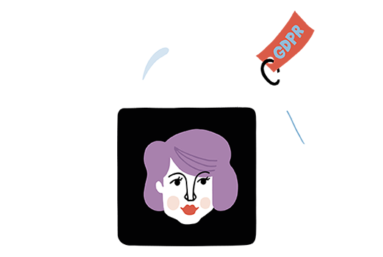 Illustration av ett hänglås och texten GDPR