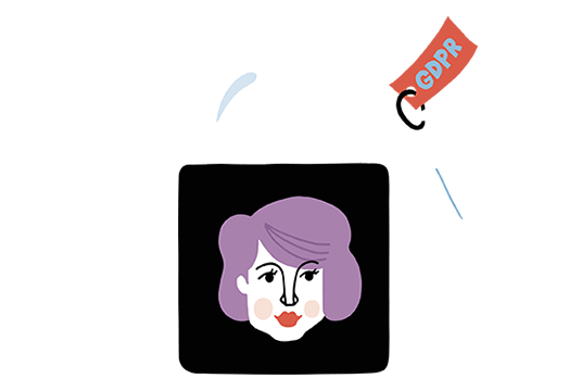 Illustration av ett hänglås och texten GDPR