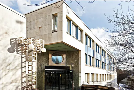 Fasad på Unionens a-kassas kontor i Stockholm.